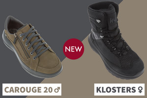 Nouveau: Carouge 20 Olive & Klosters Black 